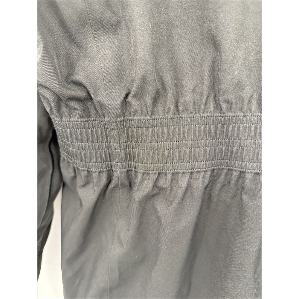 Athleta Women's Black Rainout Sutro Long Trench Coat Jacket Size XXS - Picture 11 of 16